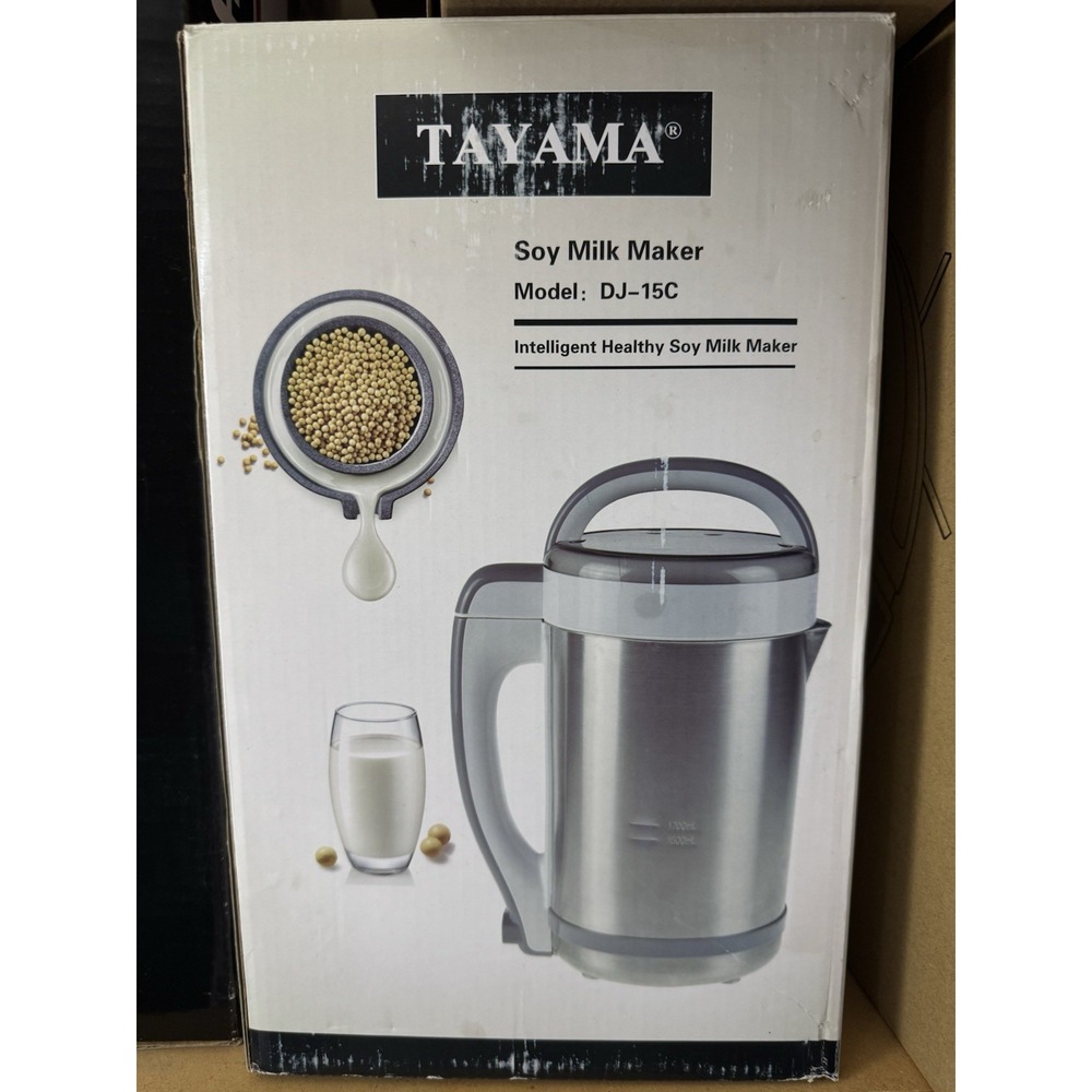 New In Box Tayama Soy Milk Maker Stainless Steel Dj-15C
